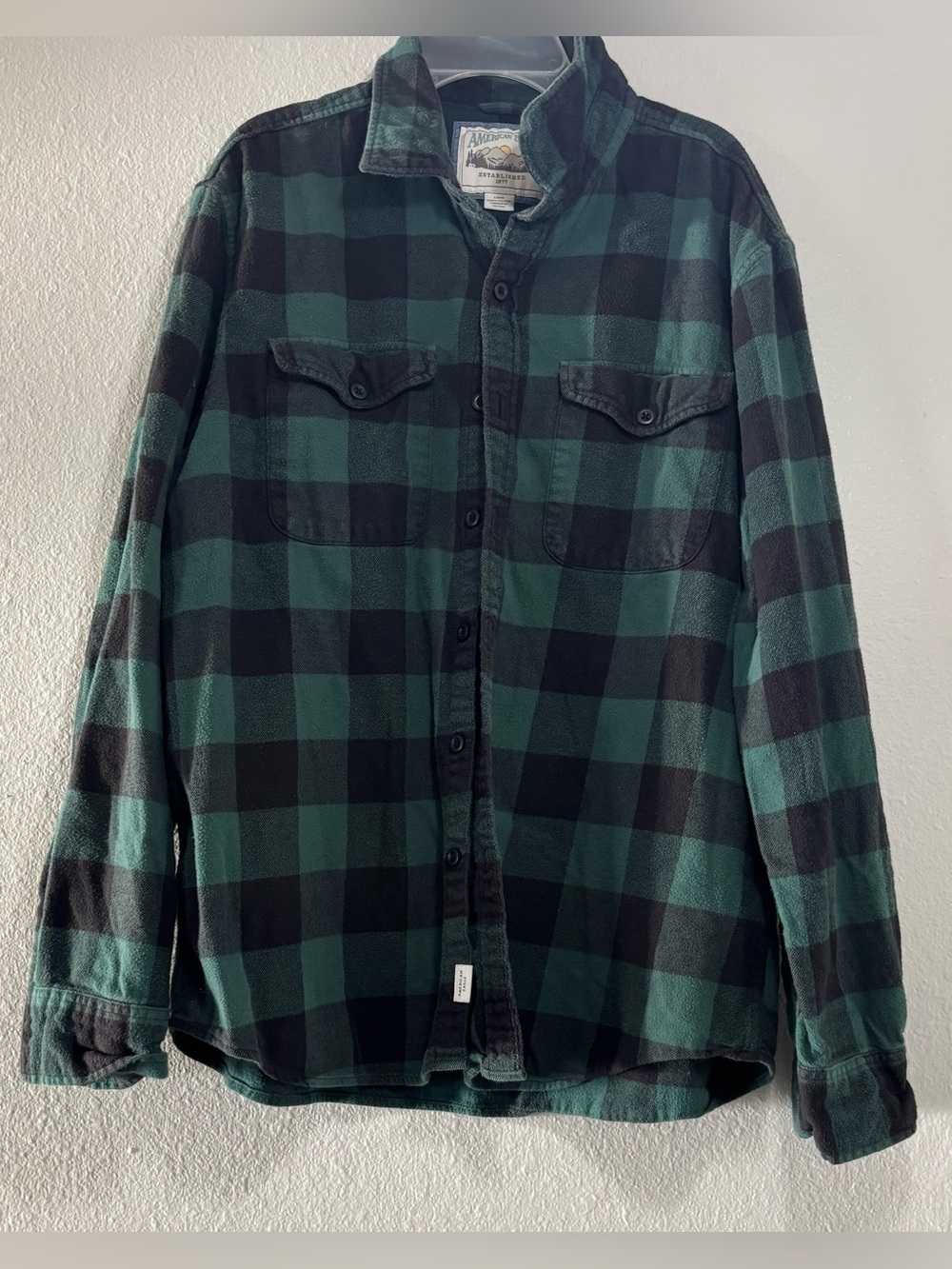 Forest plaid button-up